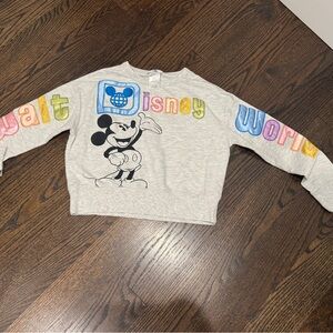 Girls Disney Mickey Mouse Walt Disney World Long Sleeve T Shirt Size Large